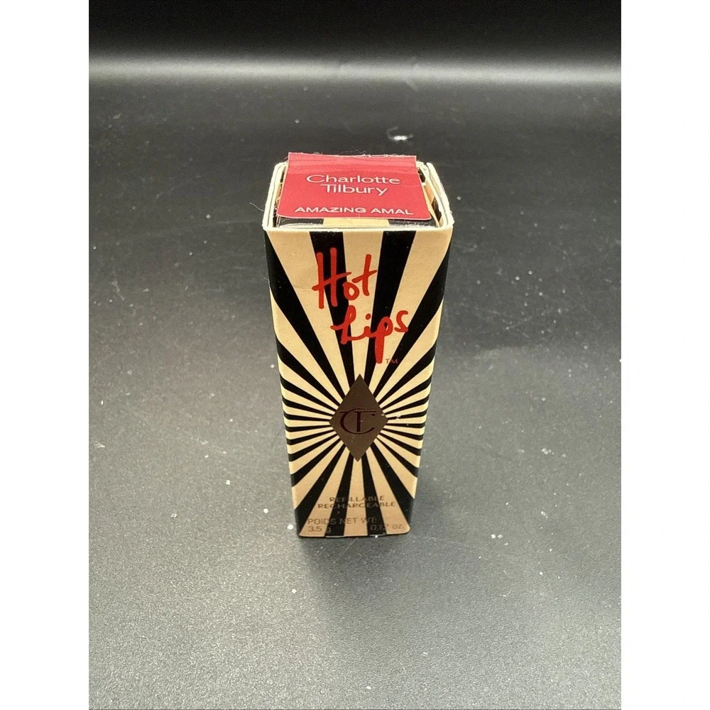 Charlotte Tilbury ~ Hot Lips REFILLABLE Lipstick ~ Amazing‎ Amal ~ NIB